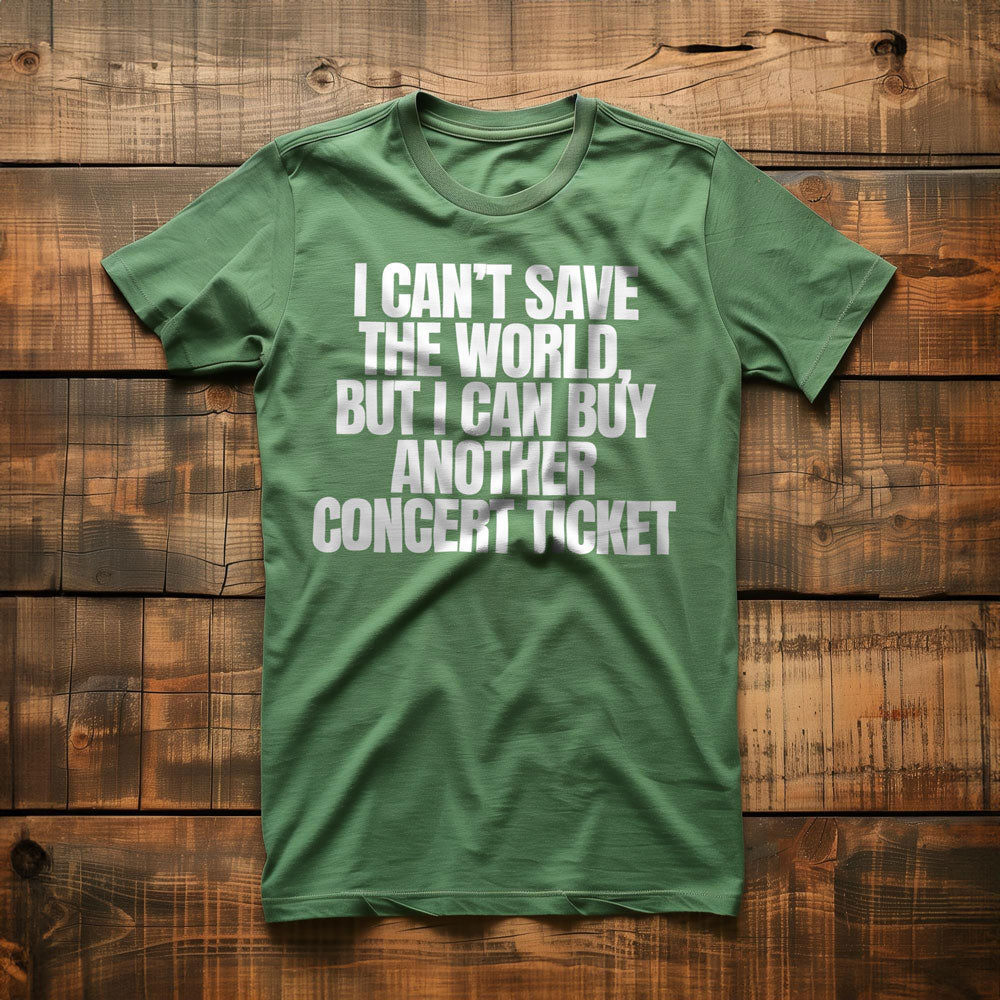 I Can't Save the World, But I Can Buy Another Concert Ticket - T-Shirt