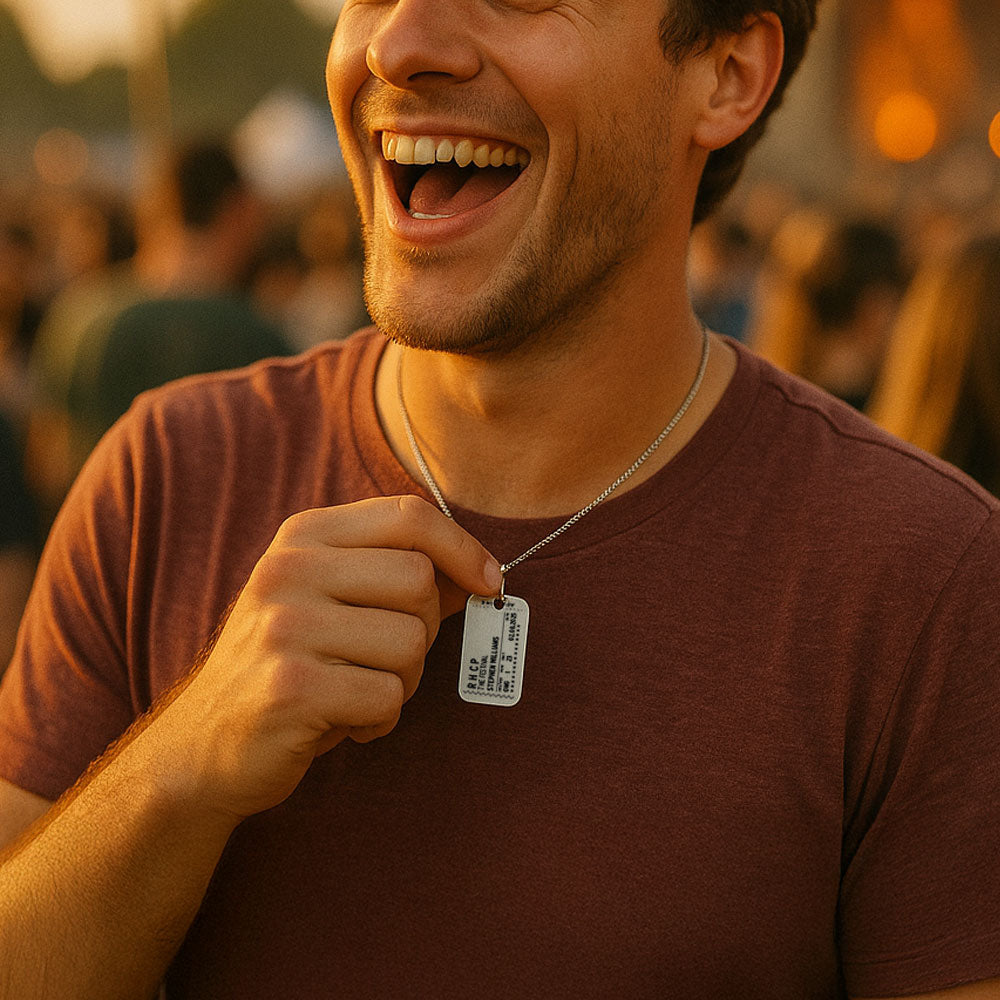 Concert Ticket Stub - Necklace