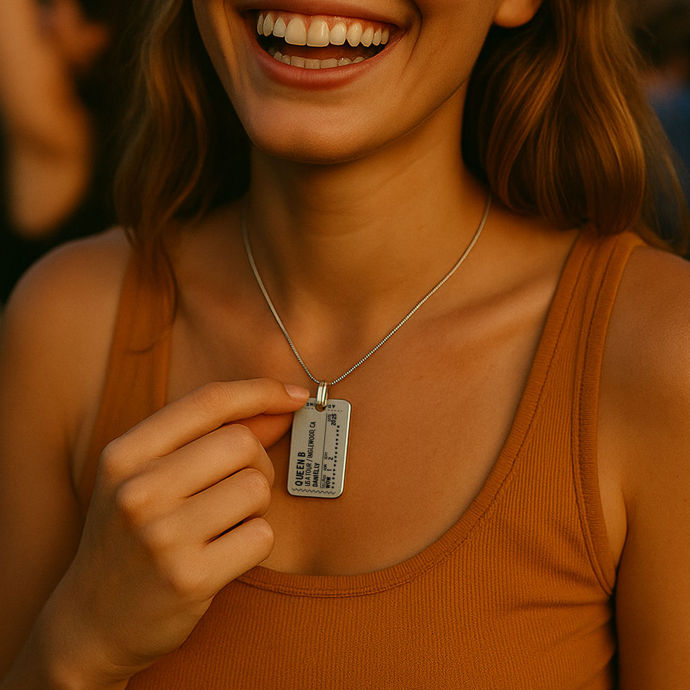 Concert Ticket Stub - Necklace