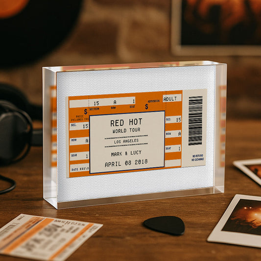 Concert Ticket Stub - Block