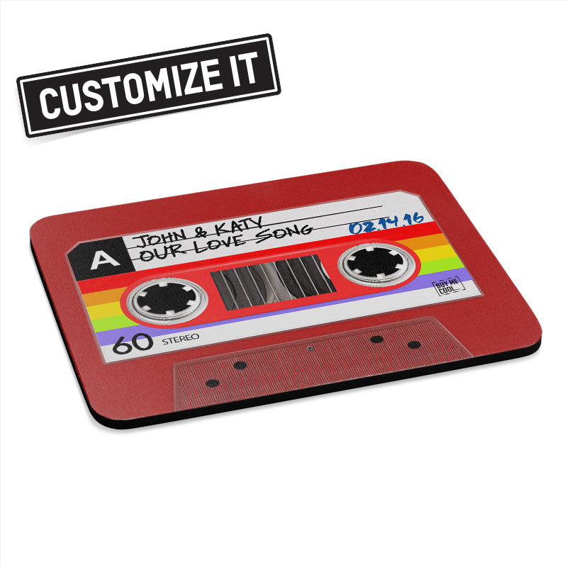 Cassette Tape Red - Mousepad