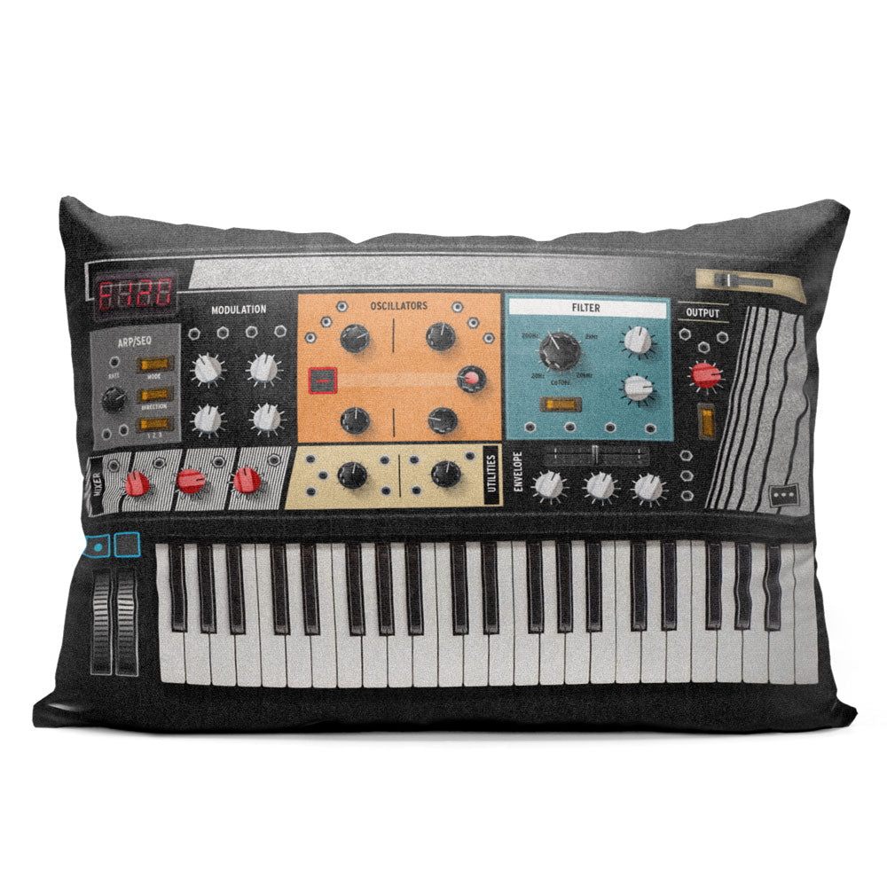 Color Synth - Throw Pillow