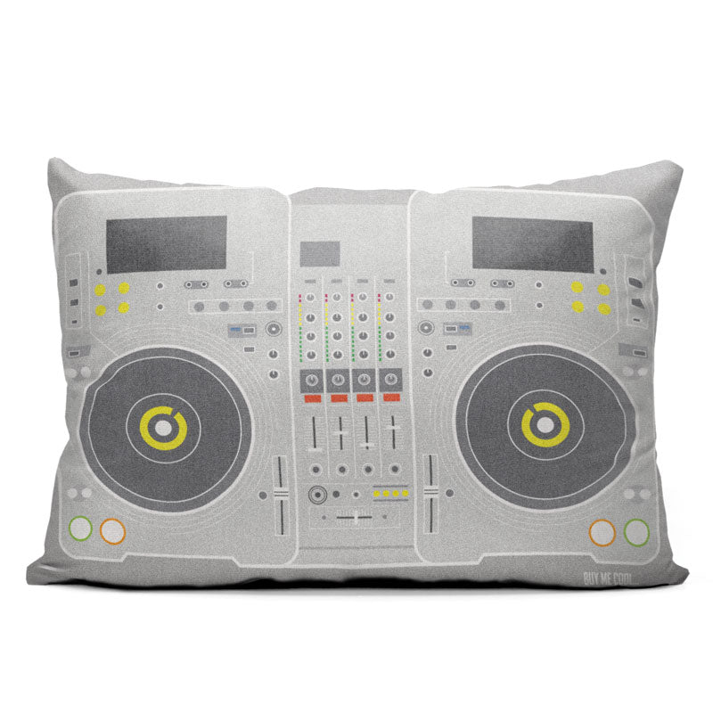 Dj Controller Grey Fun - Throw Pillow