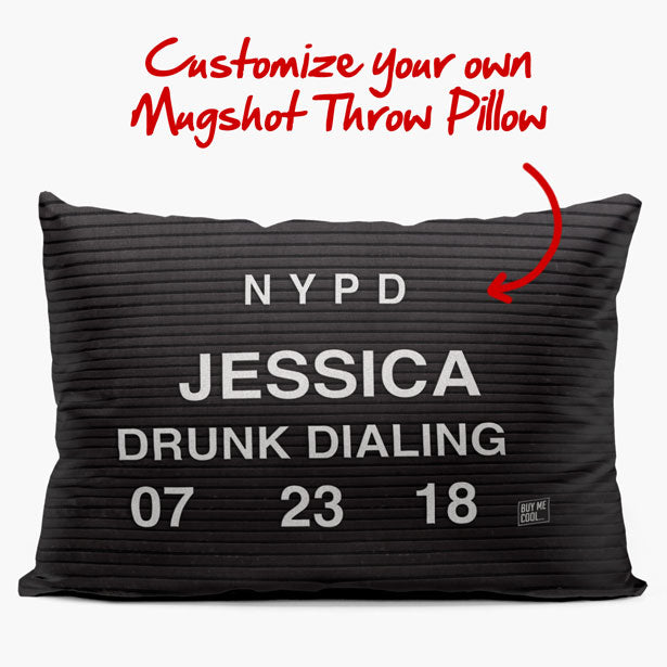 Mugshot - Custom - Throw Pillow