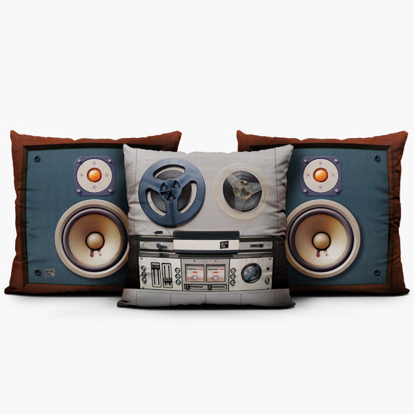 Reel to Reel Studio Set - Throw Pillow
