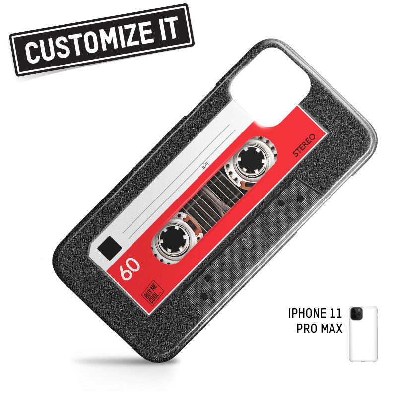 Cassette Tape Black - Custom - Phone Case