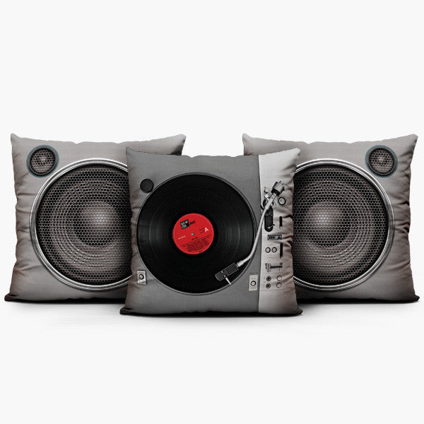 Turntable Classic Set - Throw Pillow