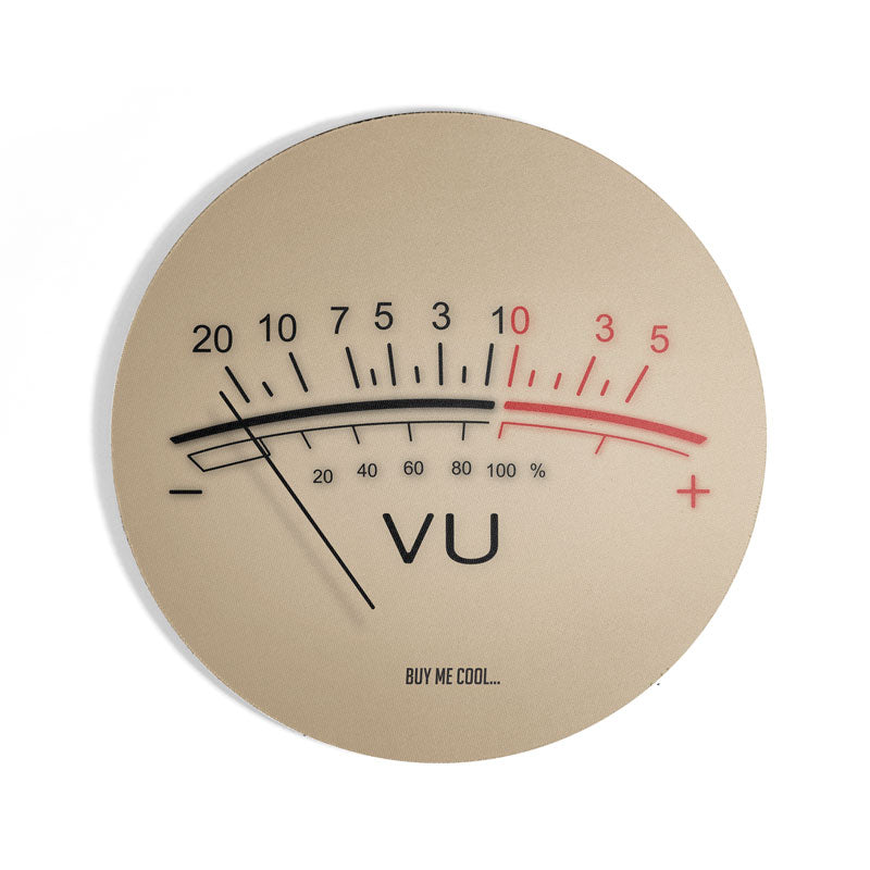 VU Meter - Round Mousepad