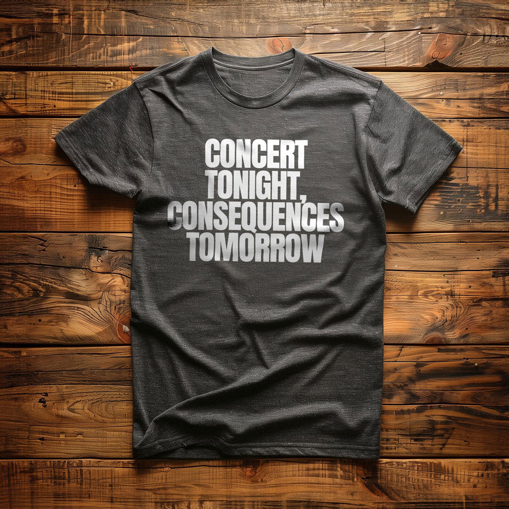 Concert Tonight, Consequences Tomorrow - T-Shirt