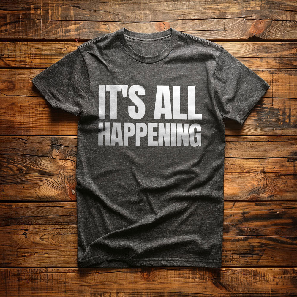 It's All Happening T-Shirt – Regular Dark Grey Heather