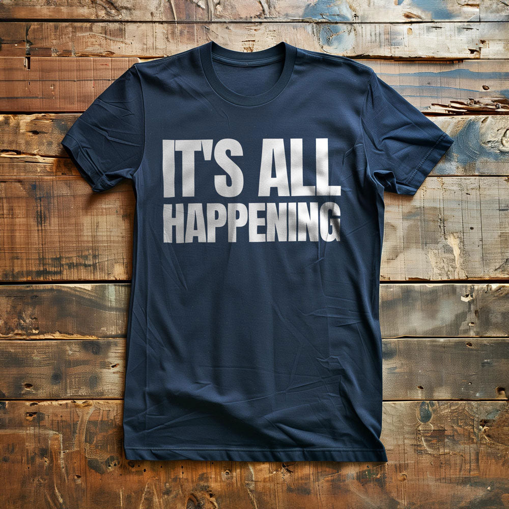 It's All Happening T-Shirt – Regular Navy