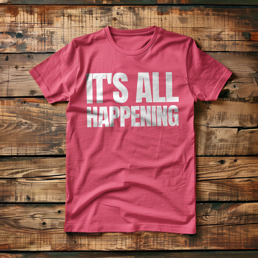 It's All Happening T-Shirt – Regular Pink