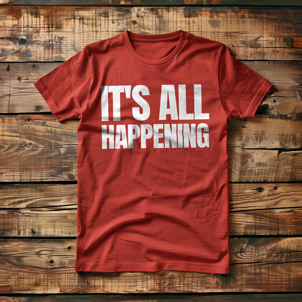 It's All Happening T-Shirt – Regular Red