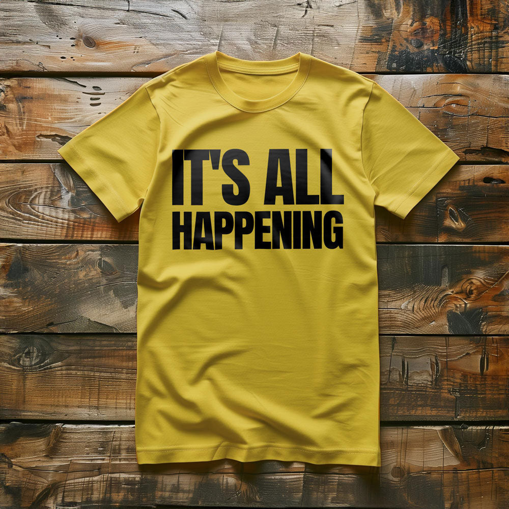 It's All Happening T-Shirt – Regular Yellow