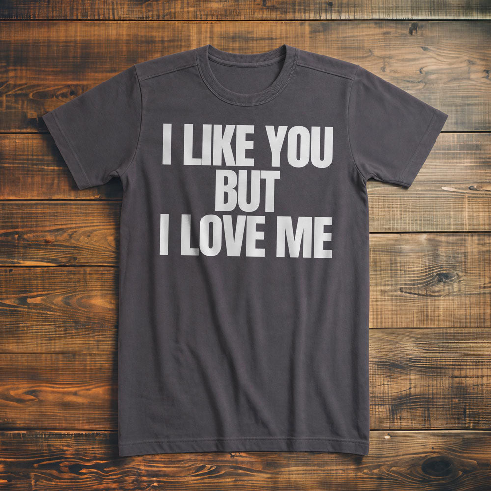 I Like You But I Love Me T-Shirt – Premium Asphalt