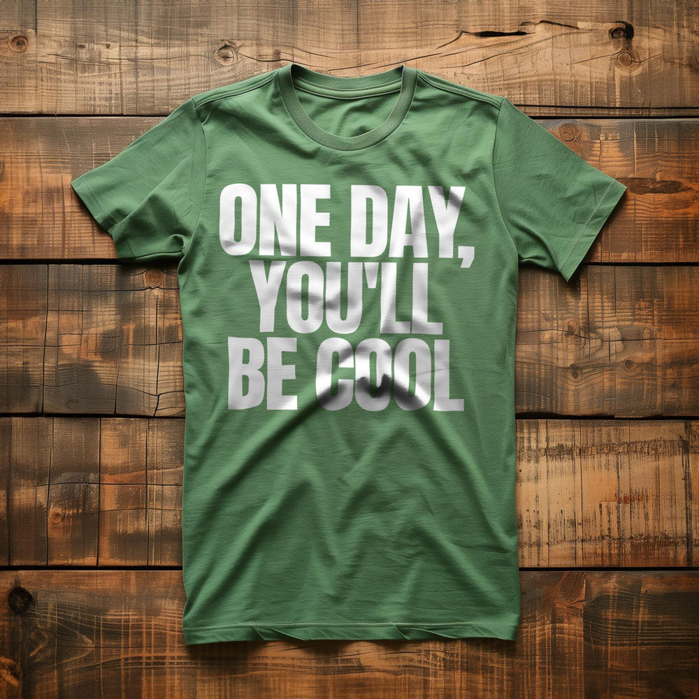 One Day, You'll Be Cool T-Shirt – Regular Green