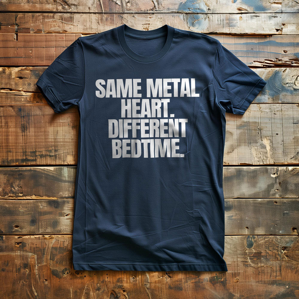 Same Metal Heart. Different Bedtime T-Shirt – Regular Navy