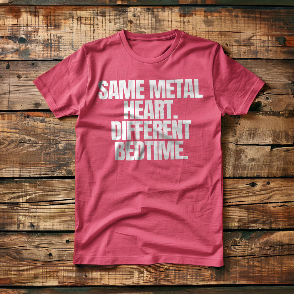Same Metal Heart. Different Bedtime T-Shirt – Regular Pink