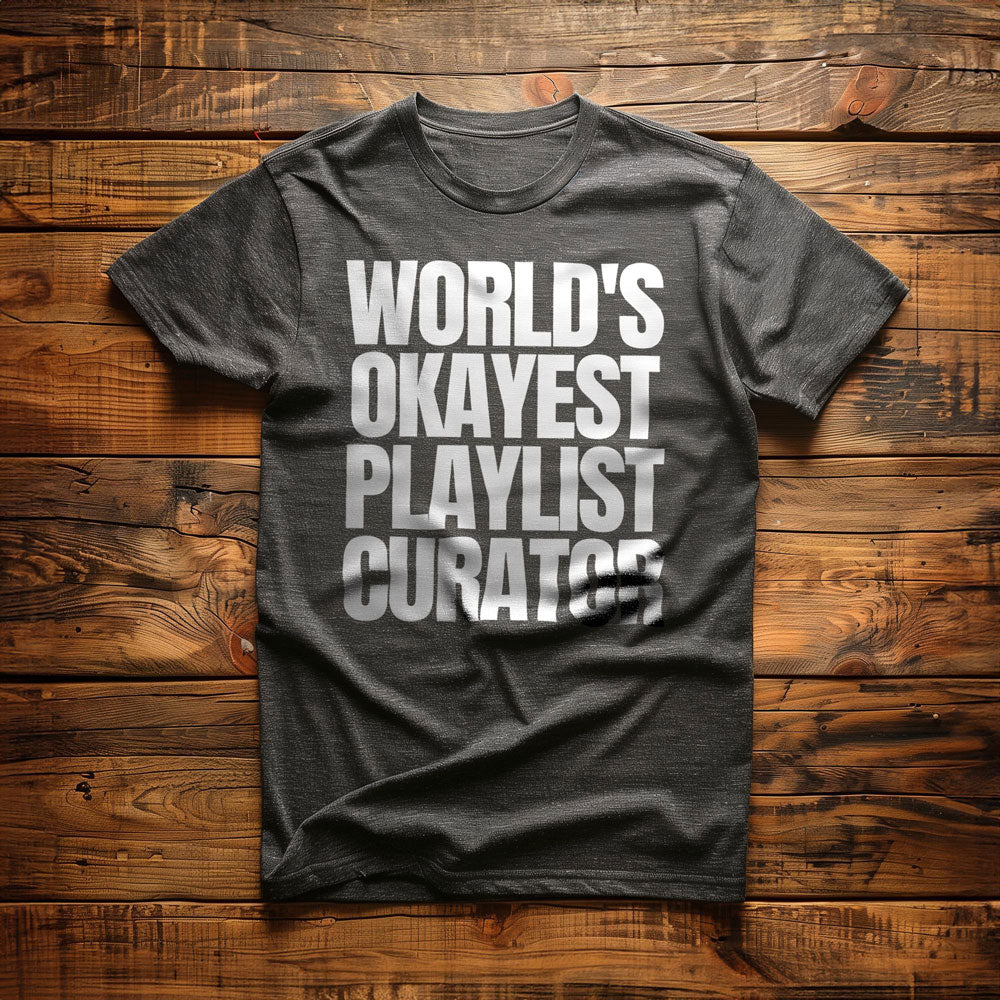 World's Okayest Playlist Curator - T-Shirt