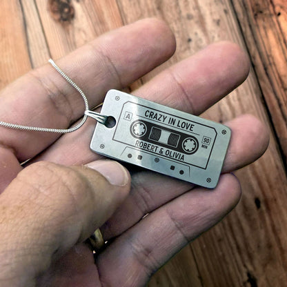 Cassette Tape - Custom - Necklace