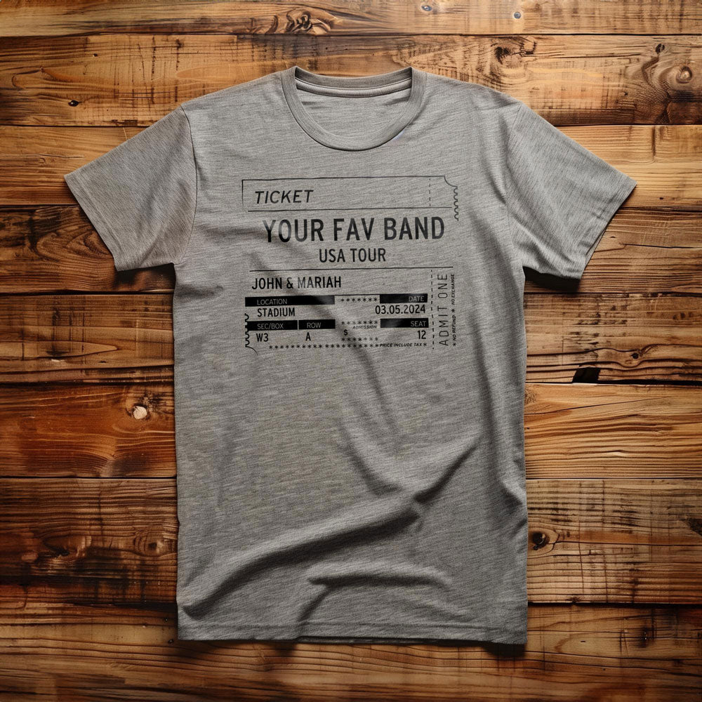 Concert Ticket Stub - Custom - T-Shirt