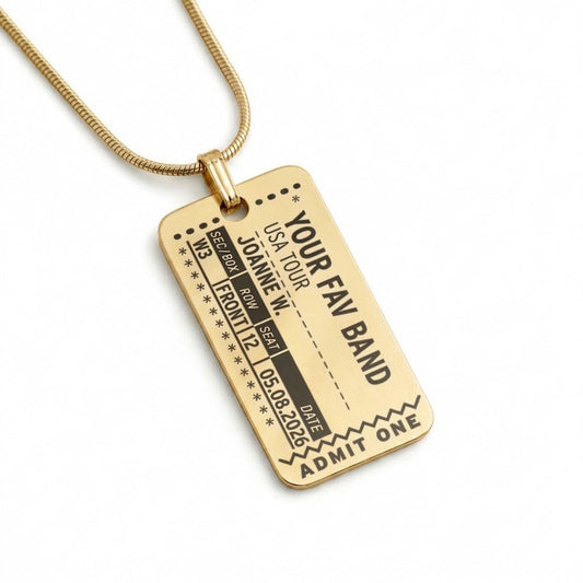 Concert Ticket Stub - Custom Charm