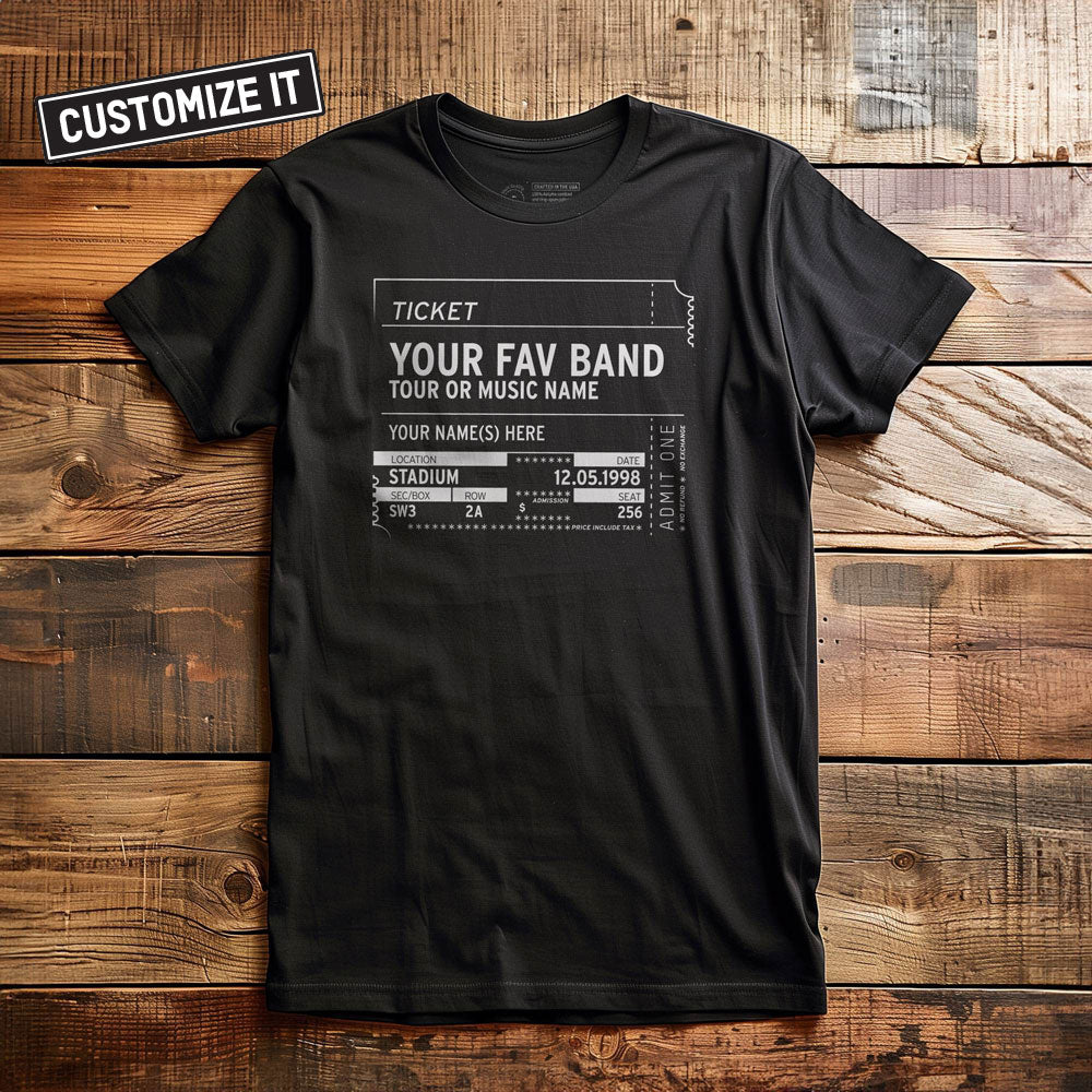 Concert Ticket Stub - T-Shirt
