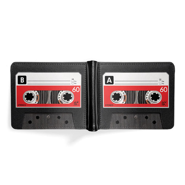 Cassette Tape Black - Men's Wallet