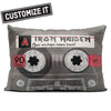 Iron Maiden Cassette Tape Transparent - Throw Pillow