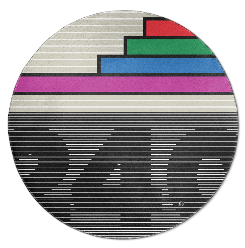 Abstract VHS Color - Round Rug
