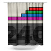 Abstract VHS Color - Shower Curtain