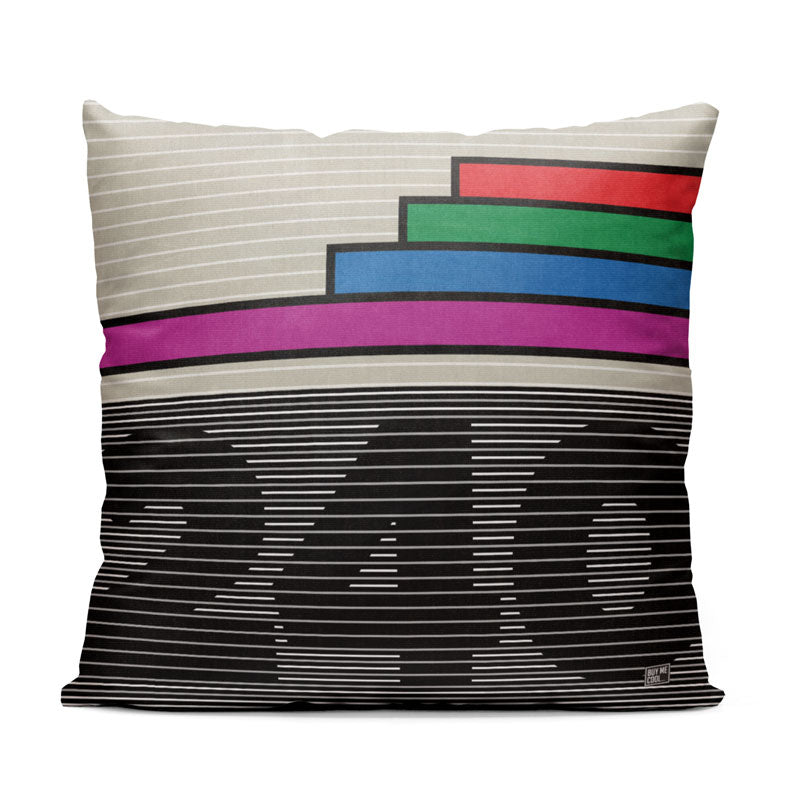 Abstract VHS Color - Throw Pillow
