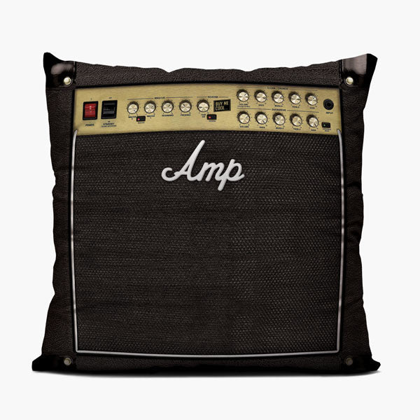 Amp - Guitar Amplifier Throw Pillow - buymecool