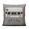 Cassette Tape Grey - Square - Throw Pillow