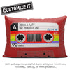Cassette Tape Red - Throw Pillow