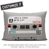 Cassette Tape Grey - Throw Pillow