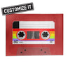 Cassette Tape Red - Rectangular Rug