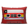Cassette Tape Red - Throw Pillow