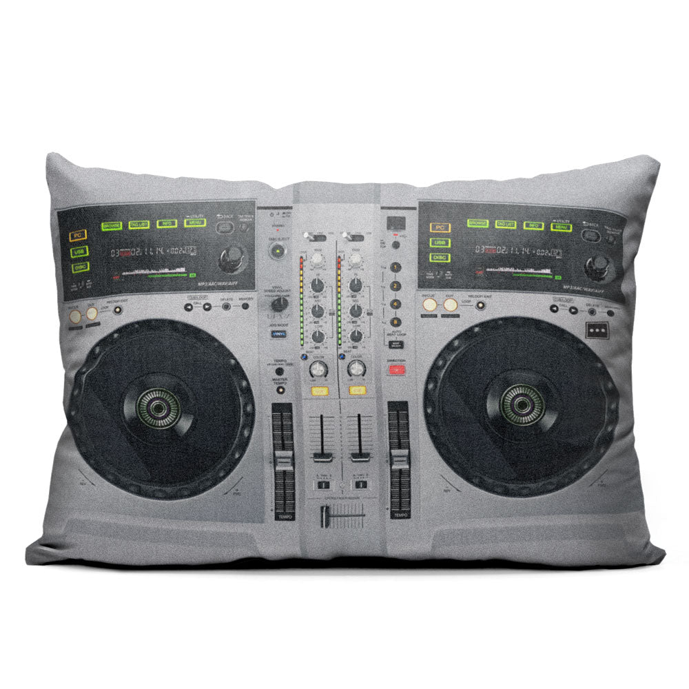 DJ Controller Grey - Throw Pillow