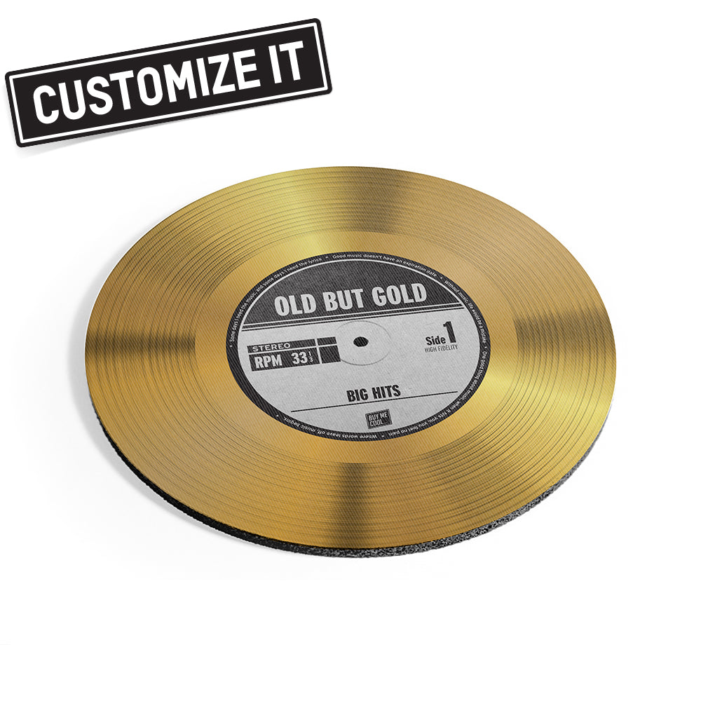 Gold Record - Round Mousepad