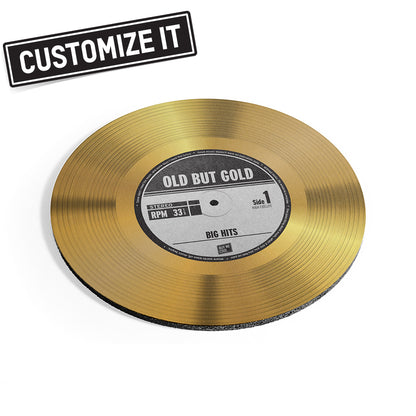 Gold Record - Round Mousepad