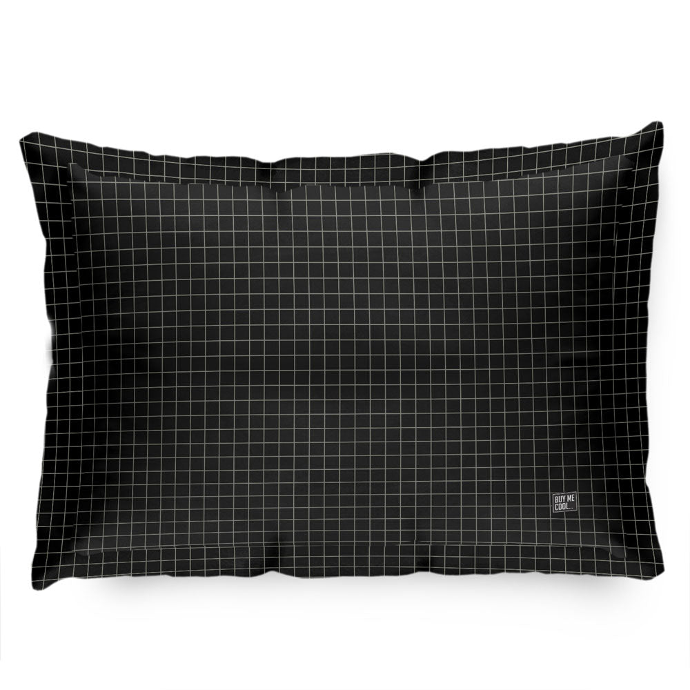 Grid Black - Pillow Sham