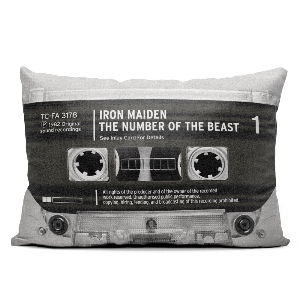 The Number of the Beast - Cassette Tape - Throw Pillow
