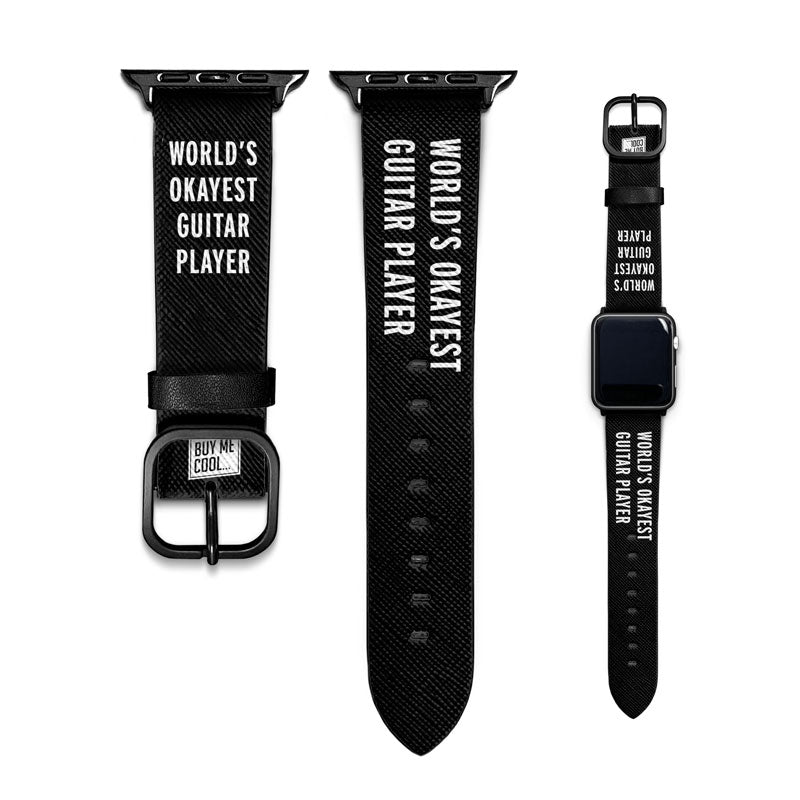 World's Okayest Guitar Player - Apple Watch Band - buymecool