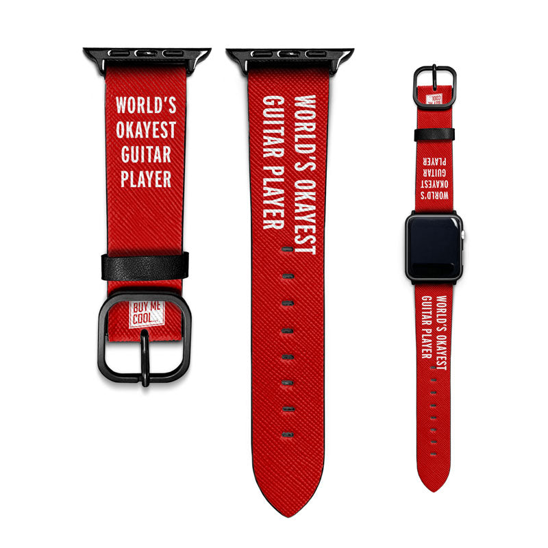 World's Okayest Guitar Player - Apple Watch Band
