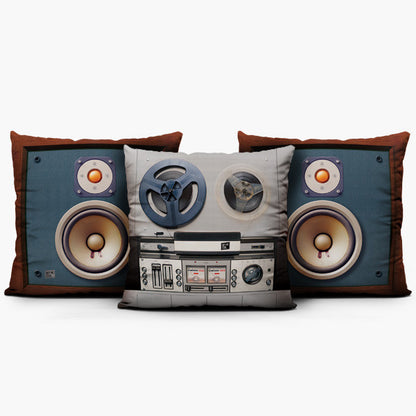 Reel to Reel Studio Set - Throw Pillow