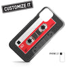 Cassette Tape Black - Custom - Phone Case