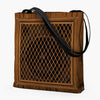 Wood Grid Speaker - Tote Bag