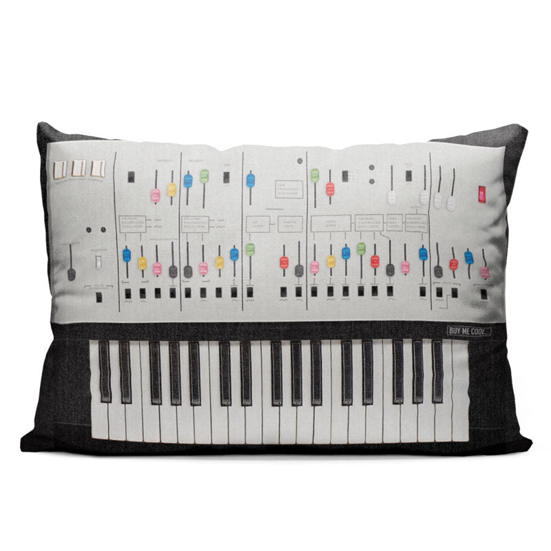 Vintage Synth - Throw Pillow